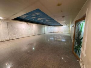 Commercial warehouse in Okhla with office setup and storage racks