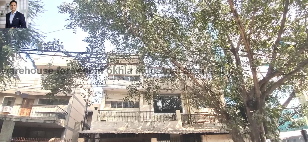 Warehouse for rent in Okhla Industrial Area Delhi with wide road access and loading dock