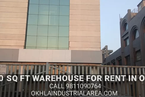 12000 sq ft warehouse for rent in Okhla Industrial Area. Call 9811090764.