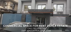 Fully furnished commercial space for rent in Okhla Estate.