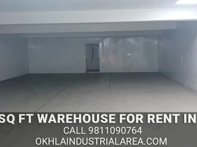 Property Masterz listing for 12000 sq ft warehouse rent in Okhla.