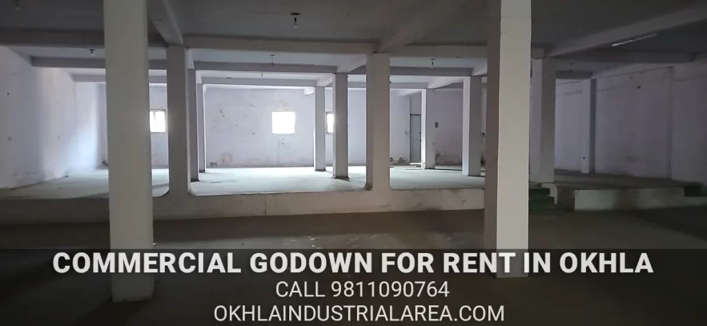 Property Masterz verified commercial godown rental listing in Okhla.