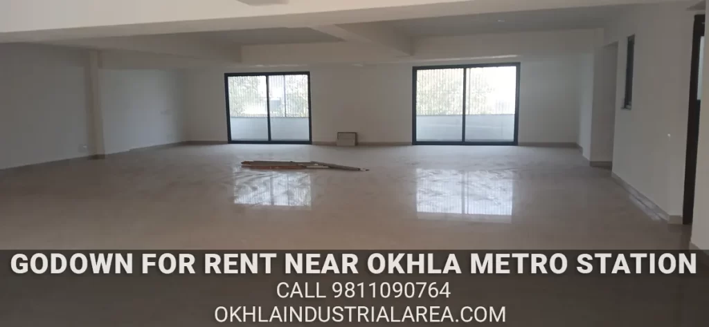 Secure RCC godown on lease in the Okhla Metro vicinity.