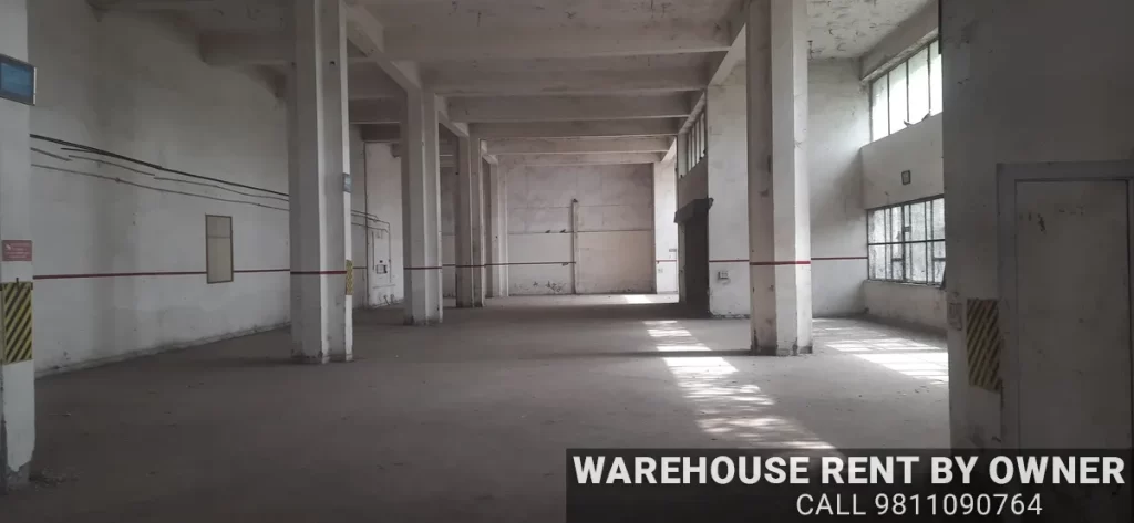 Industrial headquarters with glass facade for rent in Okhla